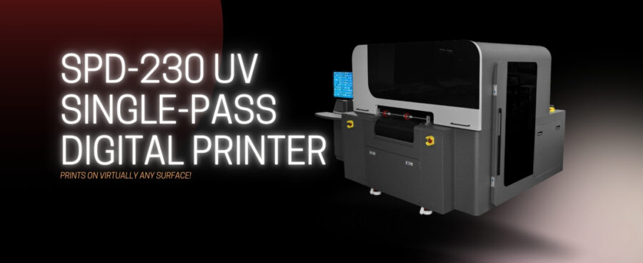 Single-Pass Digital Printer for Printing on Most Surfaces